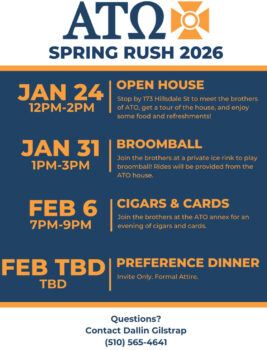 Beta Kappa Posts Spring '26 Rush Schedule