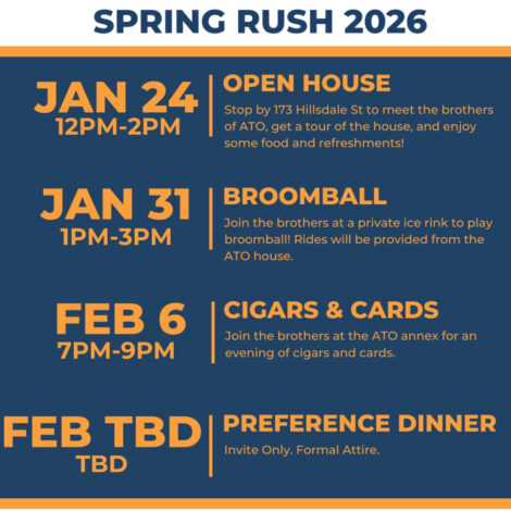 Beta Kappa Posts Spring '26 Rush Schedule