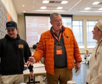 Brother Bigelow & BGSU Pres. Rodney Rogers