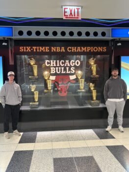 Brother Campbell and Brother Geldard at a Bulls game!