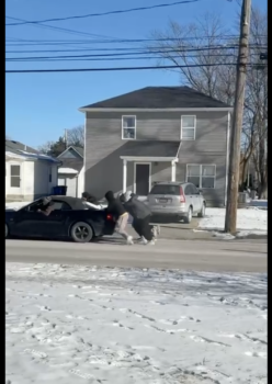 Brothers help Brother Holbrook Move Car Amid Cold Weather