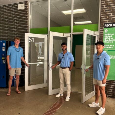 True Blue Door Holding