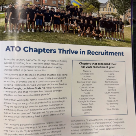 Epsilon Kappa Featured in National Newsletter