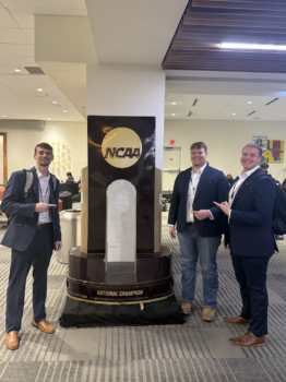 Brothers and the National Championship Trophy