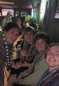 Brothers at Mardi Gras