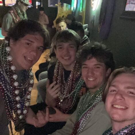 Brothers at Mardi Gras