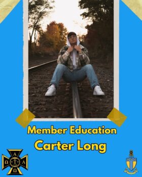 Carter Long Gets New Member Education Of the Kappa Lambda Chapter!!!!