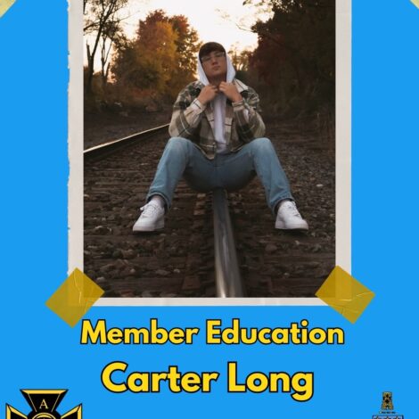 Carter Long Gets New Member Education Of the Kappa Lambda Chapter!!!!