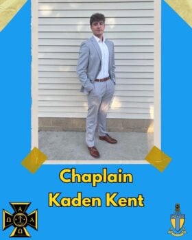 Kaden Becomes Chaplin of the ATO Kappa Lambda Chapter