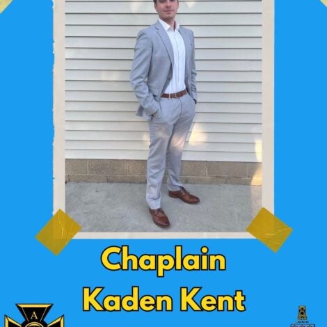 Kaden Becomes Chaplin of the ATO Kappa Lambda Chapter