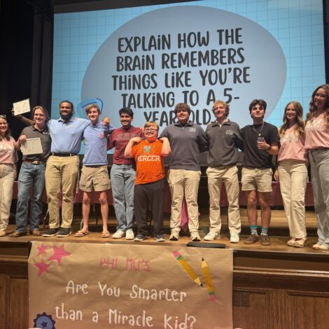 Brothers participate in phi mu philanthropy event