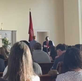 Brother Gemberling wins the Thomas V Fritz Memorial Prize at the College Honors Convocation