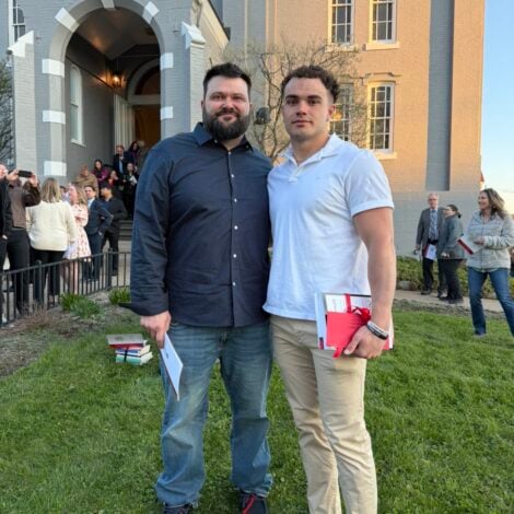 Brother Matzus-Chapman wins two awards at the College Honors Convocation
