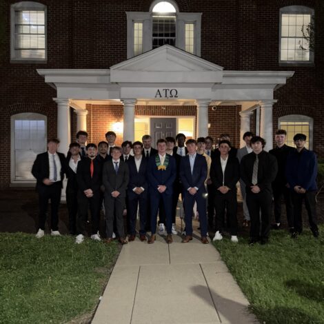 Alpha Pi initiates 22 new brothers