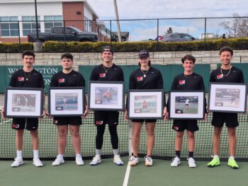 Brothers Akers, Duing, Surapanini, Sloane, Kenney, and Urbanic get first men’s tennis playoff win for W&J in several years