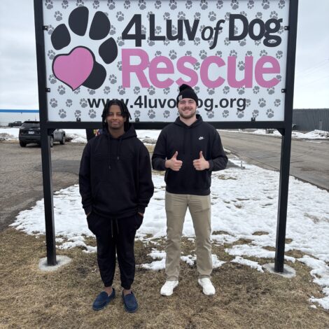 Brothers volunteer at 4luvofdogs