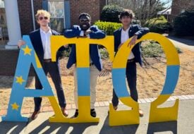 Brothers enjoying time together after a successful week of events